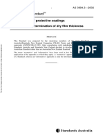 As 3894.3-2002 Site Testing of Protective Coatings Determination of Dry Film Thickness