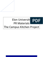 Campus Kitchen PR Materials