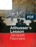 Ranciere Althusser's Lesson