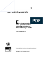 El Ordenamiento Territorial Como Opción de Políticas Urbanas y Regionales en América Latina y El Caribe Lcl1647e