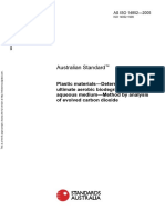 As ISO 14852-2005 Plastic Materials - Determination of The Ultimate Aerobic Biodegradability in An Aqueous Me