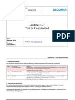 Test de Conectividad - Laboratorio HL7 - Lolimsa