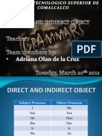 Direct and Indirect Object