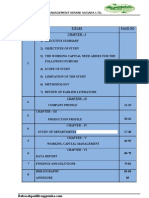 A Project Report On Working Capital Management Nirani Sugars LTD