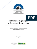 MAST Politica de Aquisicao e Descarte