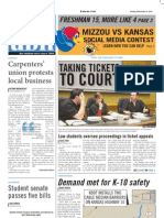 Carpenters' Union Protests Local Business: The University Daily Kansan