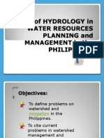 Role of Hydrology in Water Resources Planning and