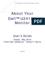 Dell™ U2412M Monitor User's Guide About Your Monitor August 2012