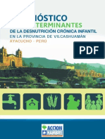 Diagnóstico de Los Determinantes de La Desnutrición Crónica Infantil en La Provincia de Vilcashuamán Ayacucho - Perú