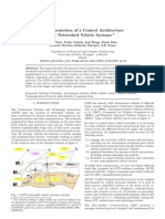 Implementation of A Control Architecture For Networked Vehicle Systems