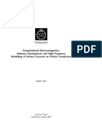 Computational Electromagnetics: Software Development and High Frequency Modelling of Surface Currents On Perfect Conductors