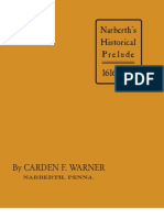 Narberth's Historical Prelude 1616-1895: by Carden F. Warner