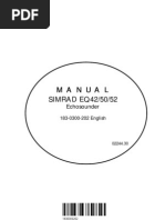 Manual Manual Manual Manual SIMRAD EQ42/50/52: Echosounder