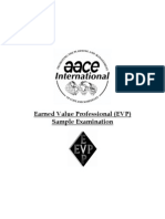 Earned Value Professional (EVP) Sample Examination