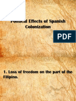 Political Effects of Spanish Colonization (REPORT)