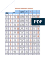 Pipe Dimensions Imperial/Metric Pipe Chart: Nominal Pipe Size MM OD MM Wall Thickness MM KG/M