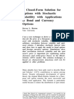 1993-00 A Closed-Form Solution For Options With Stochastic Volatility With Applications To Bond and Currency Options - Heston