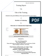 Training Project of VLSI