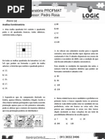 LOGIC Preparatório Profmat Aula 9 - Análise Combinatória