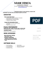 Adamvencil RESUME