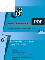 Ecuacion de Difusividad para Flujo Radial