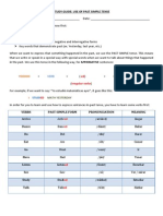 Study Guide Past Simple