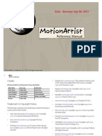 MotionArtist Reference Manual