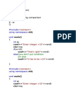 Logical Operators ! - Not ! - Not Equal - Equal During Comparison && - and - or