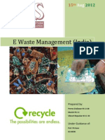 E Waste Management (India) : Prepared by