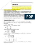 Gauss Jordan Elimination