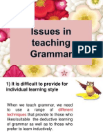 Issues in Teaching Grammar