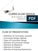 Curriculum Design