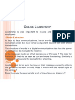 Online Leadership