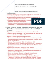 Capitulo 2 - A Evolução Do Pensamento em Administração