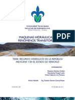 Recursos Hidráulicos en La República Mexicana y en El Estado de Veracruz