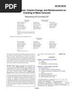 Effect of Restraint, Volume Change, and Reinforcement On Cracking of Mass Concrete