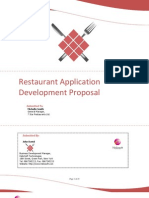 Proposals Restaurant Application Proposal