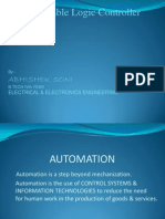 Programmable Logic Controller (PLC) : Abhishek Soni