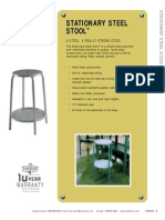 Cramer Stationary Steel Stool Brochure