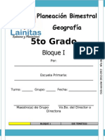 5to Grado - Bloque 1 - Geografía