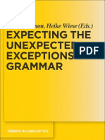 Exceptions in Grammar