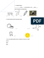 Prueba Lenguaje Unidad 3 Primero Bàsico