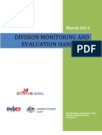 Division M&E Handbook (It Has Lots of Revisions) Pls. See FINAL Set of Guidelines For Core Proces