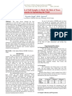 EDXRF Analysis of Soil Samples To Study The Role of Trace Elements in Optimizing The Yield