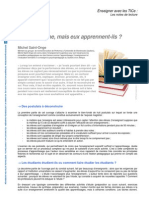 Résumé "Moi J'enseigne, Mais Eux Apprennent-Ils?" de Michel Saint Onge