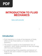 Introduction To Fluid Mechanics: Pankaj Gupta, So/D, Ipsd