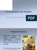 Psicologia Do Trabalho Slide de Prof. Ms. Felipe Saraiva Nunes de Pinho