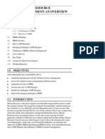 Unit 1 Human Resource Management: An Overview: Structure