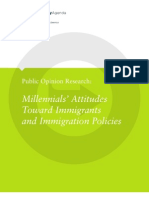 Millennials' Attitudes Toward Immigrants and Immigration Policies