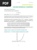 Funciones Exponencial y Logaritmica